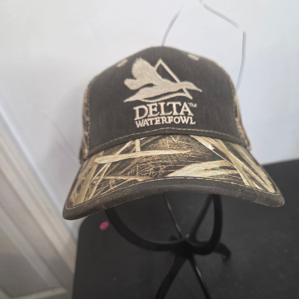 Delta Waterfowl Outdoor Cap Camo Hunting Hat The Duck Hunters Organization Brown